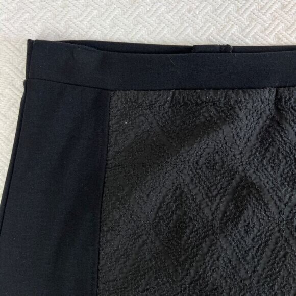 American Eagle AE Women's Size 4 Black Blue Signature Fleece A Line Mini Skirt - Picture 2 of 8